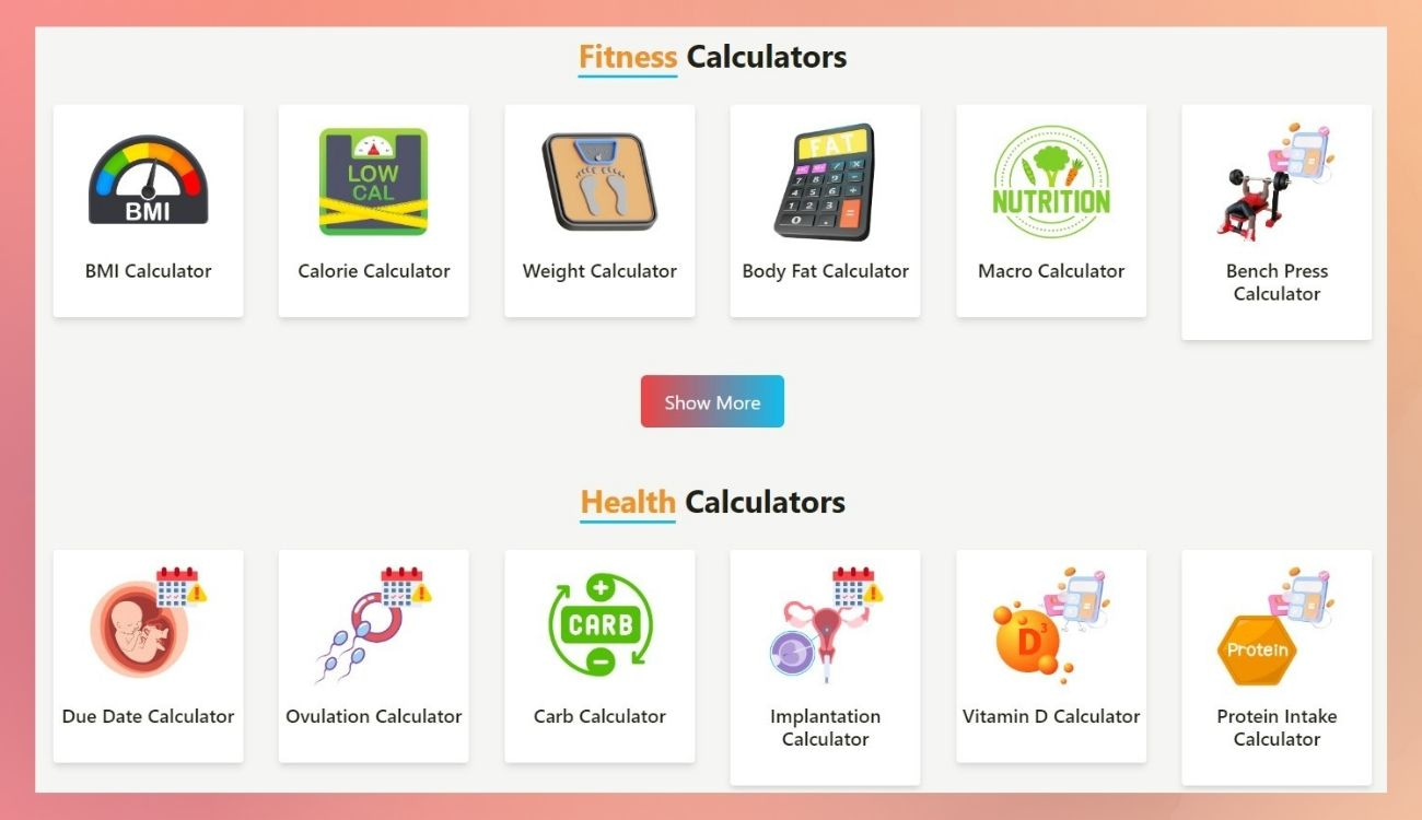 image representing free widget calculators to choose from options